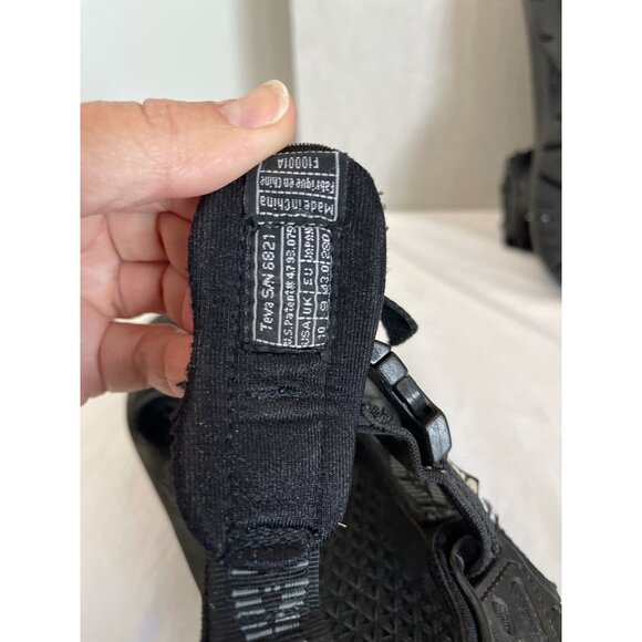 Teva Mens Black Sandals Size 10 - Picture 8 of 9